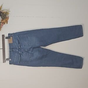 &Denim Blue Jeans Mom High Waist 10 Blue